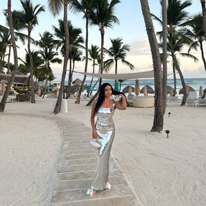 Meshki sequin maxi dress